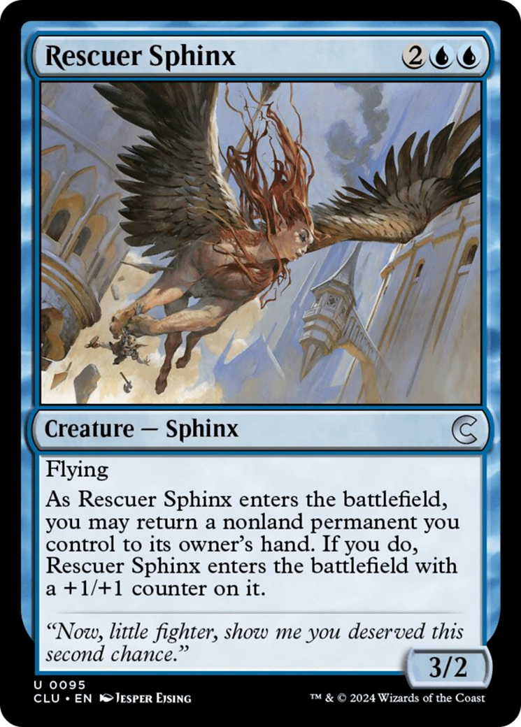 Rescuer Sphinx [Ravnica: Clue Edition] | The Time Vault CA
