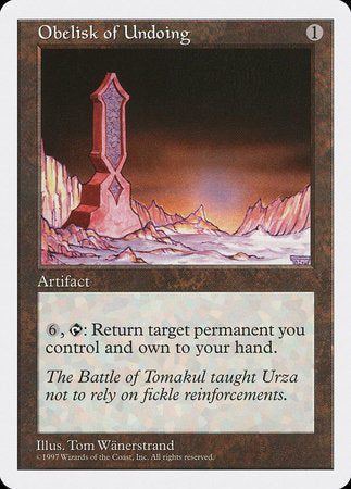 Obelisk of Undoing [Fifth Edition] | The Time Vault CA
