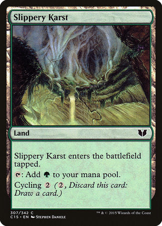 Slippery Karst [Commander 2015] | The Time Vault CA