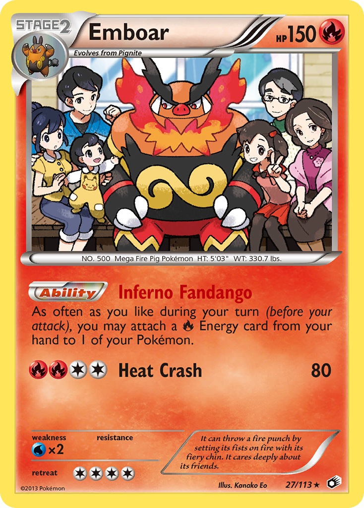 Emboar (27/113) [Black & White: Legendary Treasures] | The Time Vault CA