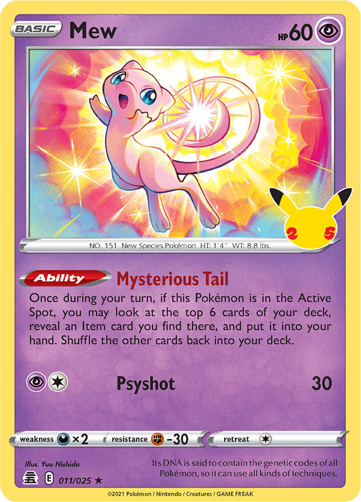 Mew (011/025) [Celebrations: 25th Anniversary] | The Time Vault CA