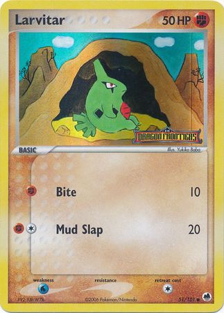 Larvitar (51/101) (Stamped) [EX: Dragon Frontiers] | The Time Vault CA