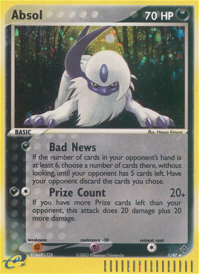 Absol (1/97) [EX: Dragon] | The Time Vault CA