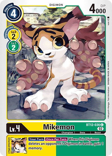 Mikemon [BT12-036] [Across Time] | The Time Vault CA