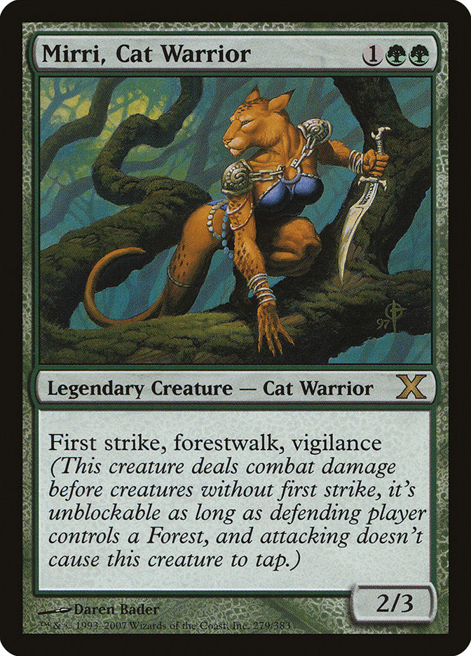 Mirri, Cat Warrior [Tenth Edition] | The Time Vault CA