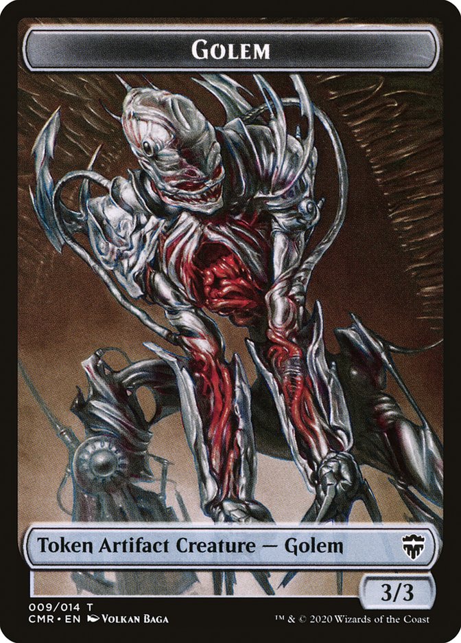 Golem // Zombie Token [Commander Legends Tokens] | The Time Vault CA