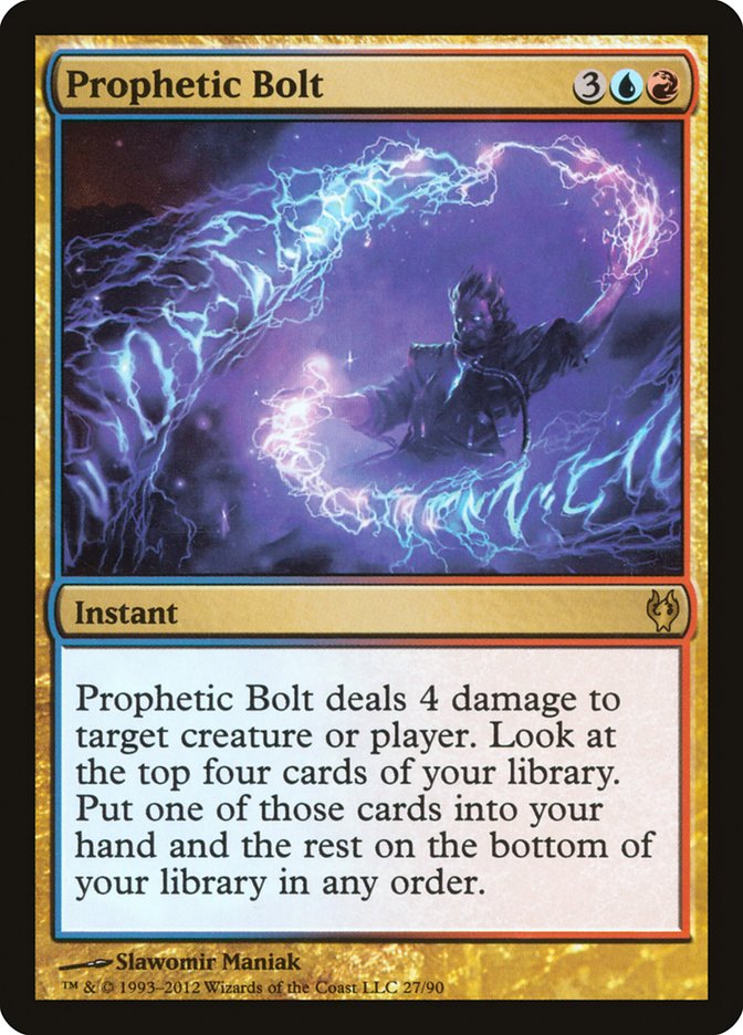 Prophetic Bolt [Duel Decks: Izzet vs. Golgari] | The Time Vault CA