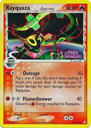 Rayquaza (26/110) (Delta Species) (Stamped) [EX: Holon Phantoms] | The Time Vault CA