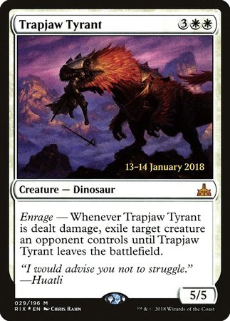 Trapjaw Tyrant [Rivals of Ixalan Promos] | The Time Vault CA