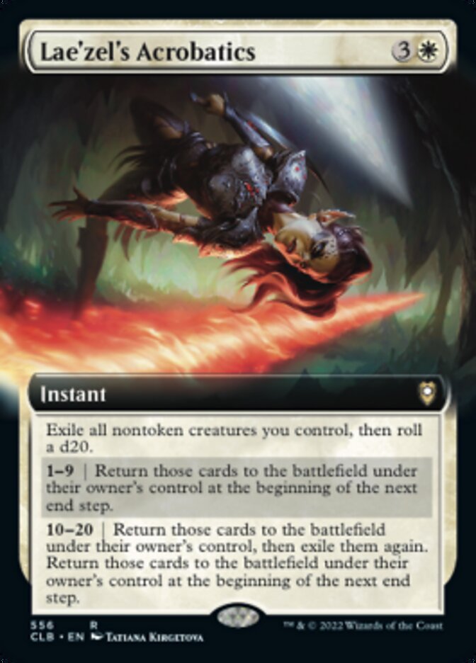 Lae'zel's Acrobatics (Extended Art) [Commander Legends: Battle for Baldur's Gate] | The Time Vault CA