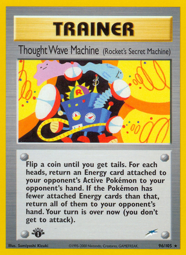 Thought Wave Machine (96/105) (Rocket's Secret Machine) [Neo Destiny 1st Edition] | The Time Vault CA