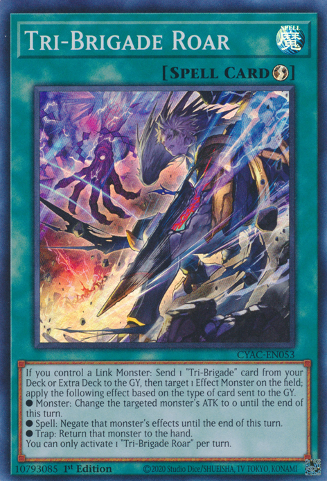 Tri-Brigade Roar [CYAC-EN053] Super Rare | The Time Vault CA