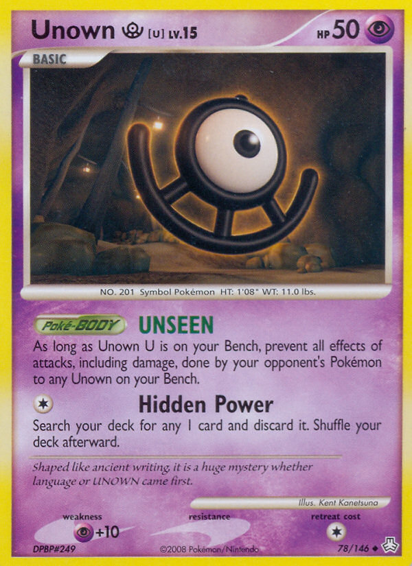 Unown U (78/146) [Diamond & Pearl: Legends Awakened] | The Time Vault CA