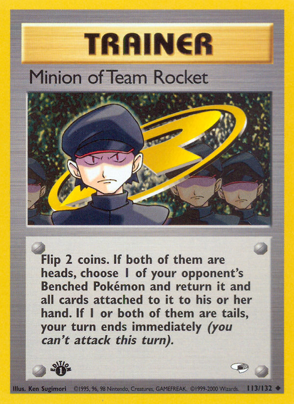 Minion of Team Rocket (113/132) [Gym Heroes 1st Edition] | The Time Vault CA