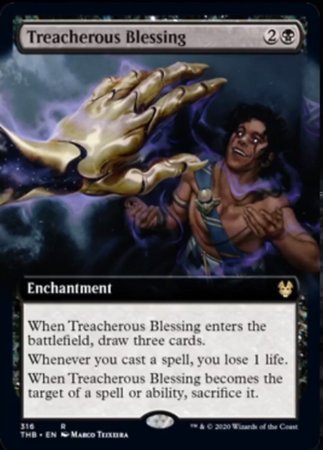 Treacherous Blessing (Extended Art) [Theros Beyond Death] | The Time Vault CA