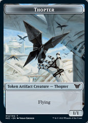 Thopter // Spirit (002) Double-sided Token [Kamigawa: Neon Dynasty Commander Tokens] | The Time Vault CA