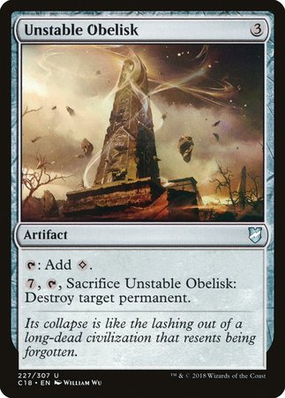 Unstable Obelisk [Commander 2018] | The Time Vault CA