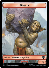 Goblin // Wraith Double-Sided Token [The Lord of the Rings: Tales of Middle-Earth Commander Tokens] | The Time Vault CA