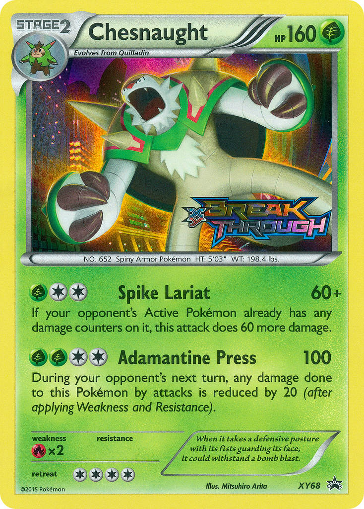 Chesnaught (XY68) [XY: Black Star Promos] | The Time Vault CA