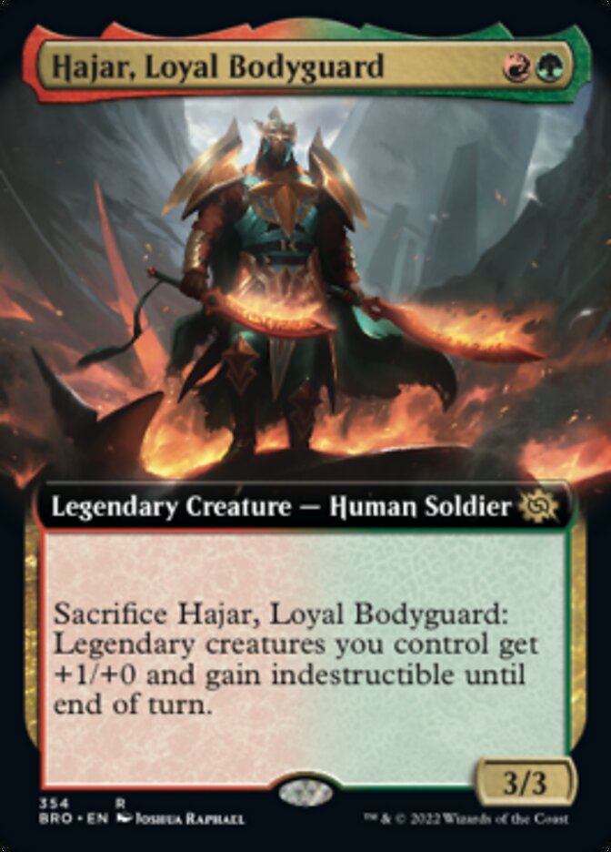 Hajar, Loyal Bodyguard (Extended Art) [The Brothers' War] | The Time Vault CA