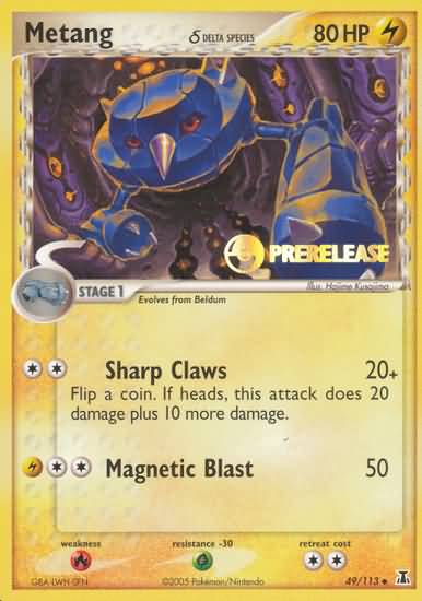 Metang (49/113) (Delta Species) (Prerelease Promo) [EX: Delta Species] | The Time Vault CA