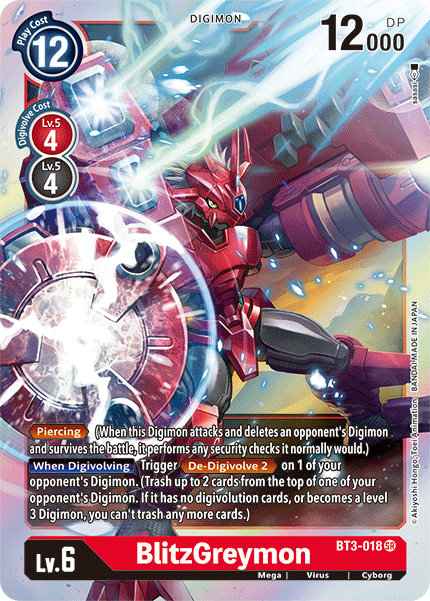 BlitzGreymon [BT3-018] [Release Special Booster Ver.1.5] | The Time Vault CA