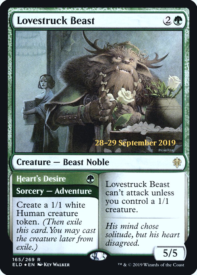 Lovestruck Beast // Heart's Desire  [Throne of Eldraine Prerelease Promos] | The Time Vault CA