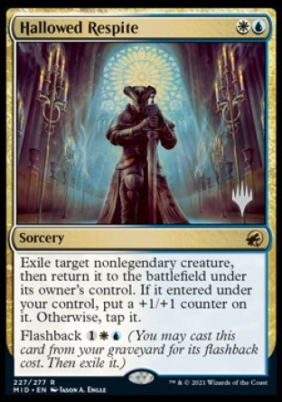 Hallowed Respite (Promo Pack) [Innistrad: Midnight Hunt Promos] | The Time Vault CA