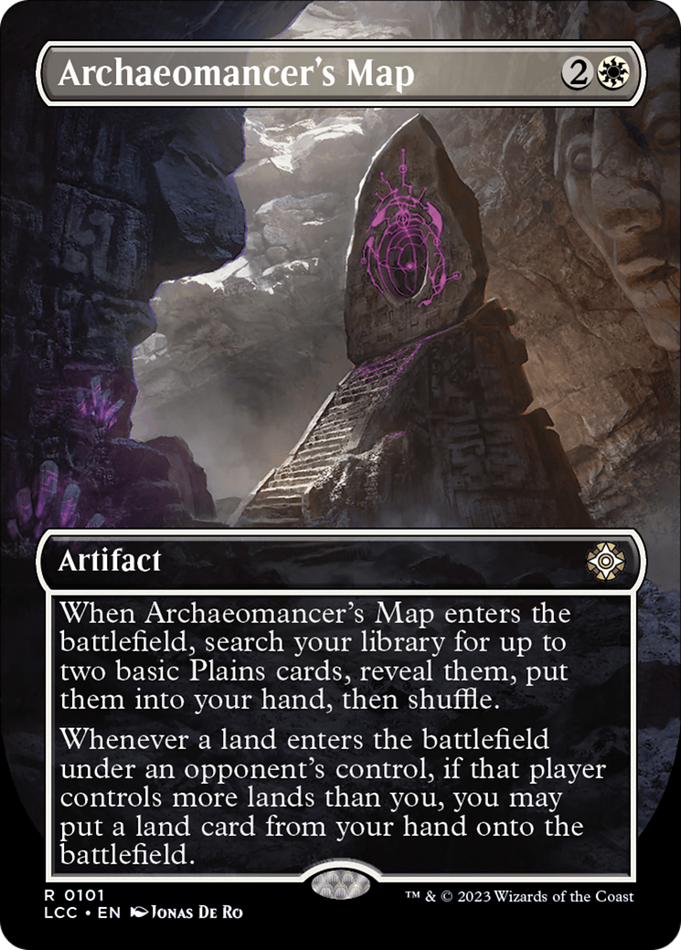 Archaeomancer's Map (Borderless) [The Lost Caverns of Ixalan Commander] | The Time Vault CA