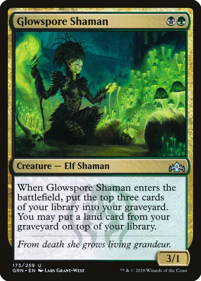 Glowspore Shaman [Guilds of Ravnica] | The Time Vault CA