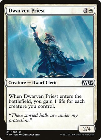 Dwarven Priest [Core Set 2019] | The Time Vault CA