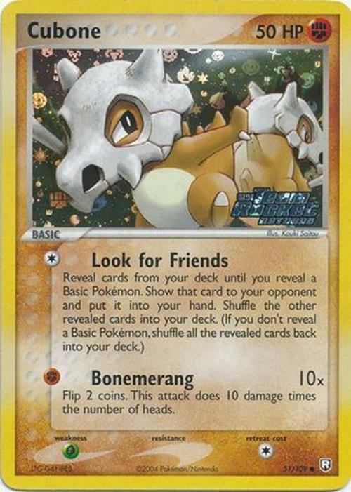 Cubone (51/109) (Stamped) [EX: Team Rocket Returns] | The Time Vault CA