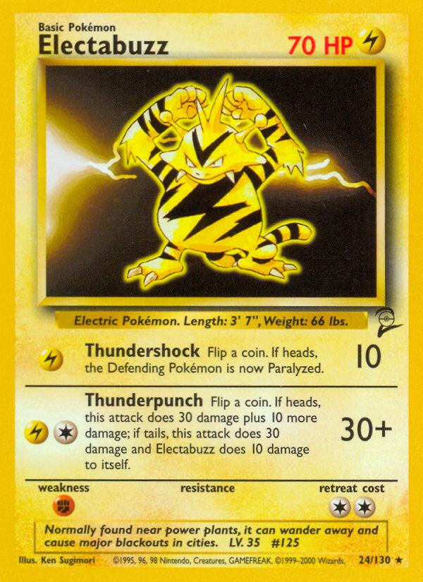 Electabuzz (24/130) [Base Set 2] | The Time Vault CA