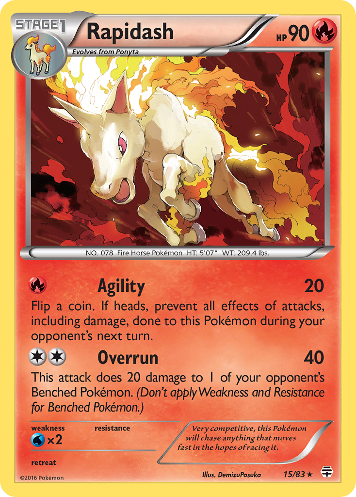 Rapidash (15/83) [XY: Generations] | The Time Vault CA