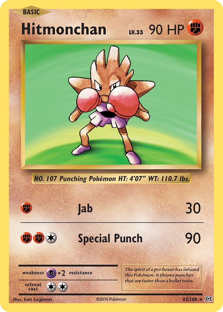 Hitmonchan (62/108) (Theme Deck Exclusive) [XY: Evolutions] | The Time Vault CA