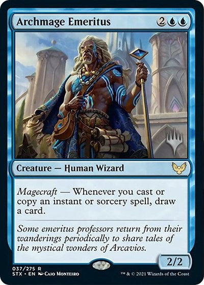 Archmage Emeritus (Promo Pack) [Strixhaven: School of Mages Promos] | The Time Vault CA