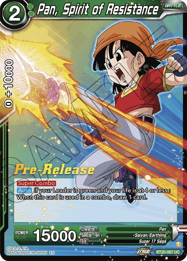 Pan, Spirit of Resistance (BT20-067) [Power Absorbed Prerelease Promos] | The Time Vault CA