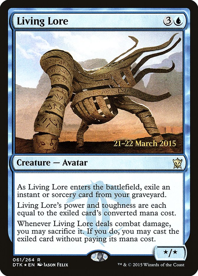 Living Lore  [Dragons of Tarkir Prerelease Promos] | The Time Vault CA