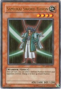 Samurai Sword Baron [WC10-EN001] Ultra Rare | The Time Vault CA