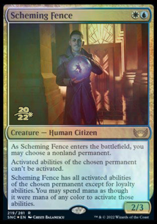 Scheming Fence [Streets of New Capenna Prerelease Promos] | The Time Vault CA