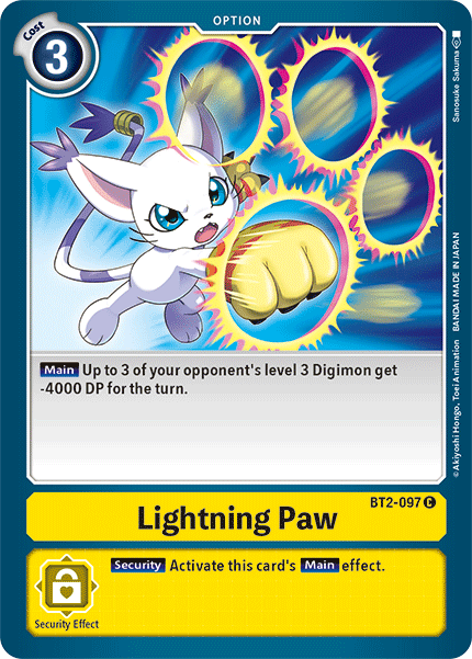 Lightning Paw [BT2-097] [Release Special Booster Ver.1.5] | The Time Vault CA