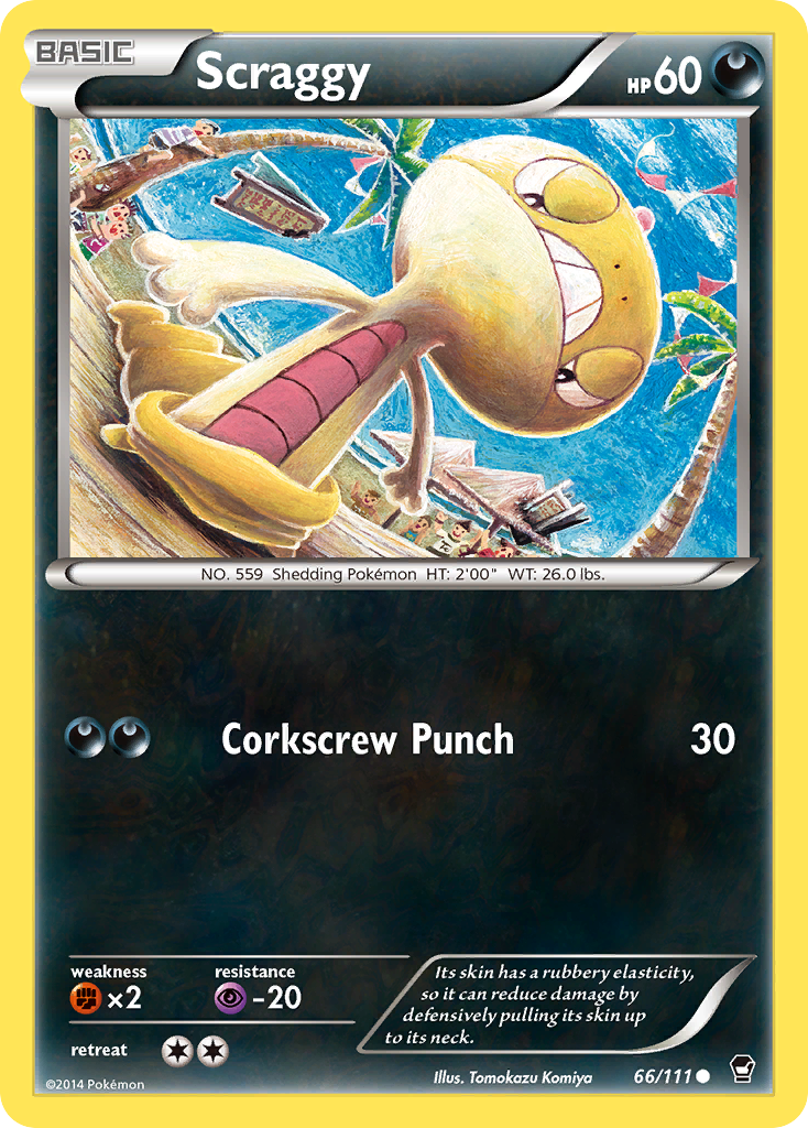 Scraggy (66/111) [XY: Furious Fists] | The Time Vault CA