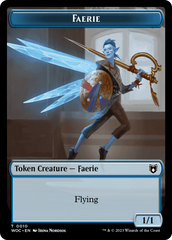 Faerie // Saproling Double-Sided Token [Wilds of Eldraine Commander Tokens] | The Time Vault CA