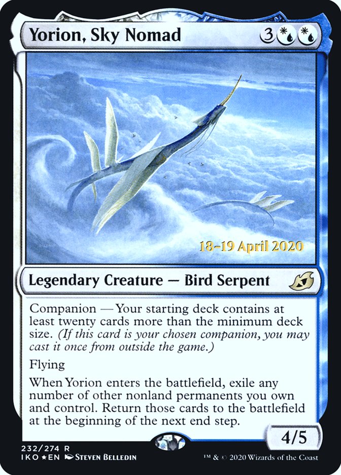 Yorion, Sky Nomad  [Ikoria: Lair of Behemoths Prerelease Promos] | The Time Vault CA