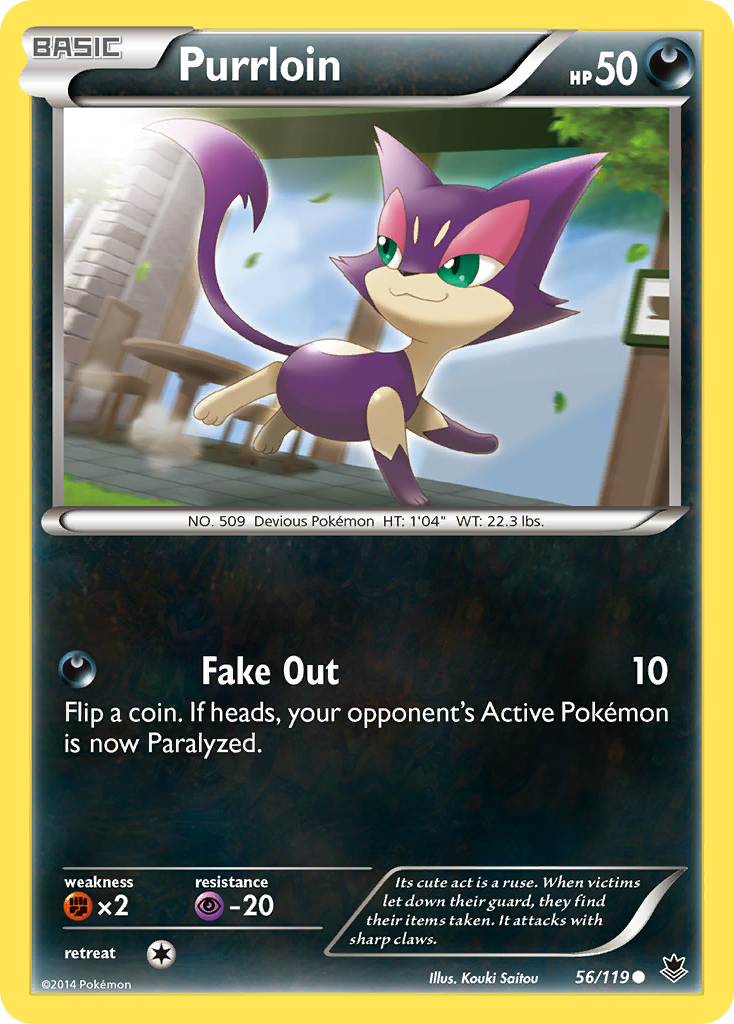 Purrloin (56/119) [XY: Phantom Forces] | The Time Vault CA