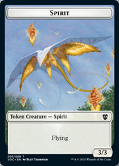 Spirit (003) // Thopter Double-sided Token [Innistrad: Crimson Vow Commander Tokens] | The Time Vault CA