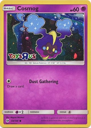 Cosmog (64/149) (Toys R Us Promo) [Sun & Moon: Base Set] | The Time Vault CA