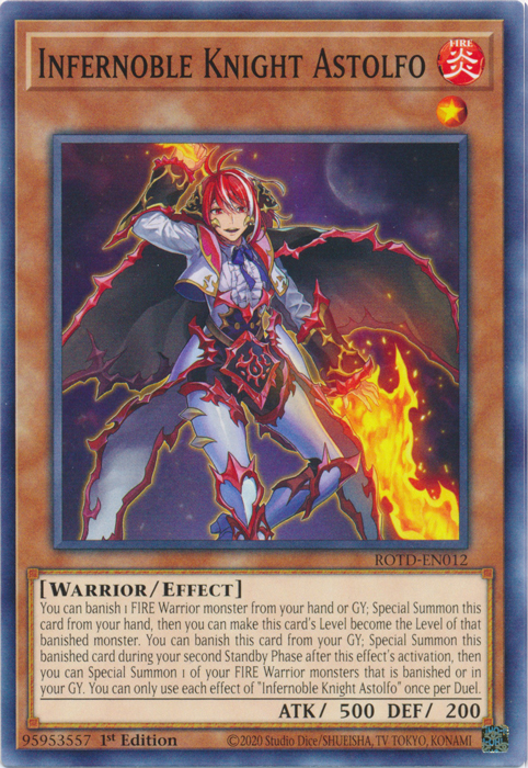 Infernoble Knight Astolfo [ROTD-EN012] Common | The Time Vault CA