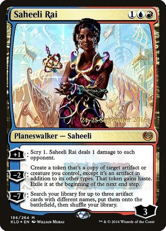 Saheeli Rai [Kaladesh Promos] | The Time Vault CA