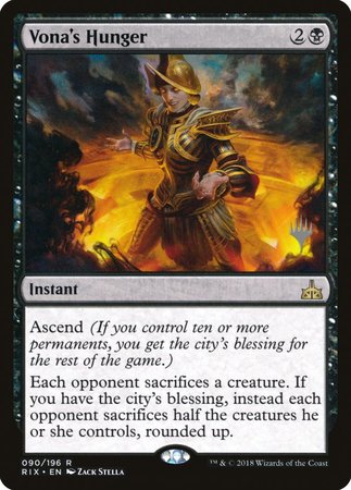 Vona's Hunger [Rivals of Ixalan Promos] | The Time Vault CA